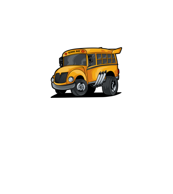 Autobuze model alb pe tricou