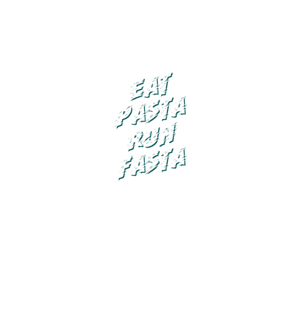eat pasta run fasta model negru pe tricou