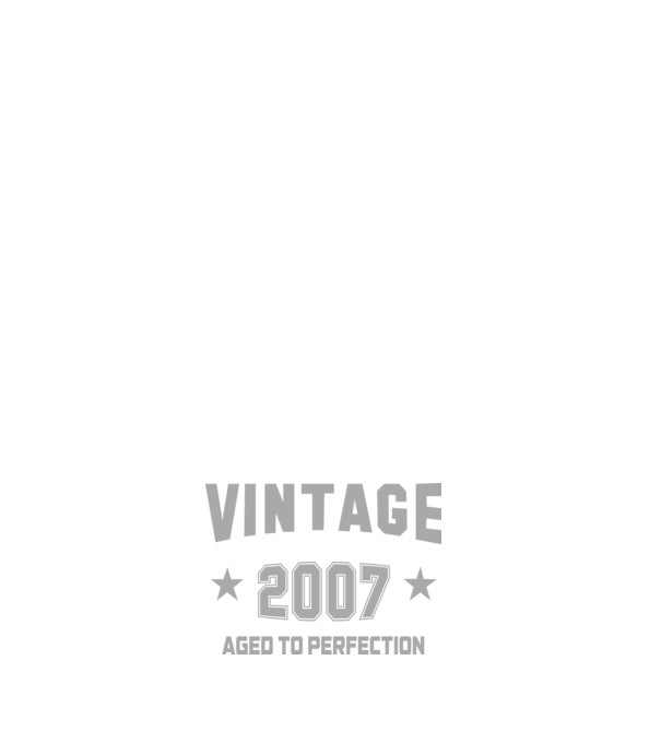 Vintage - 2007 model negru pe tricou