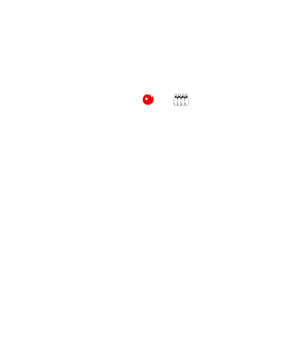 Bowling EKG model gri pe tricou