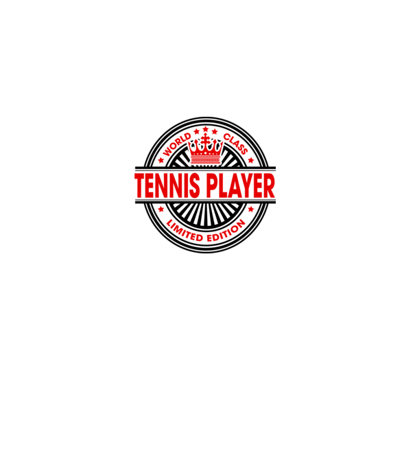 World class JUCĂTOR TENIS model alb pe tricou