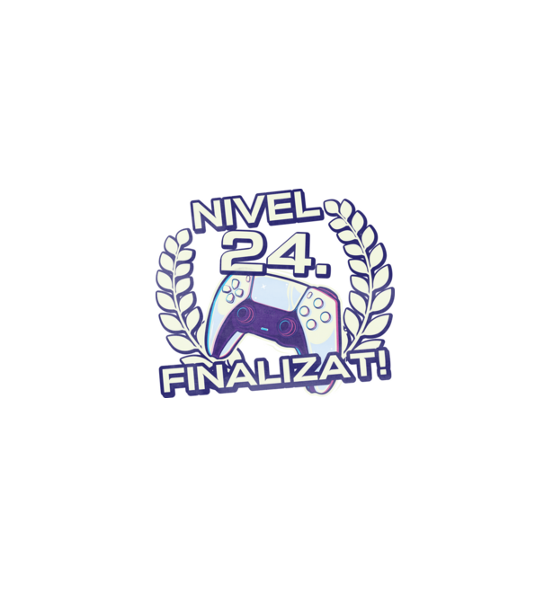 Nivel 24 finalizat! model negru pe tricou