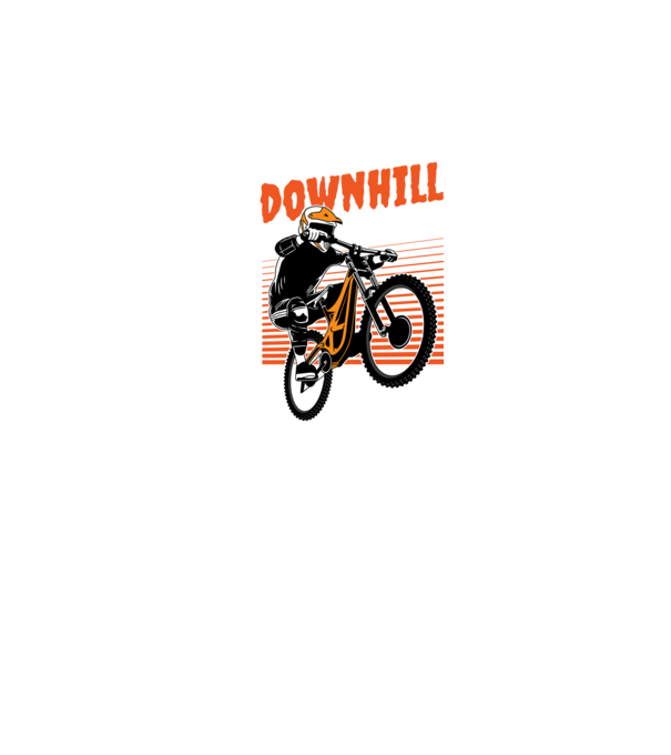TR Downhill model negru pe tricou