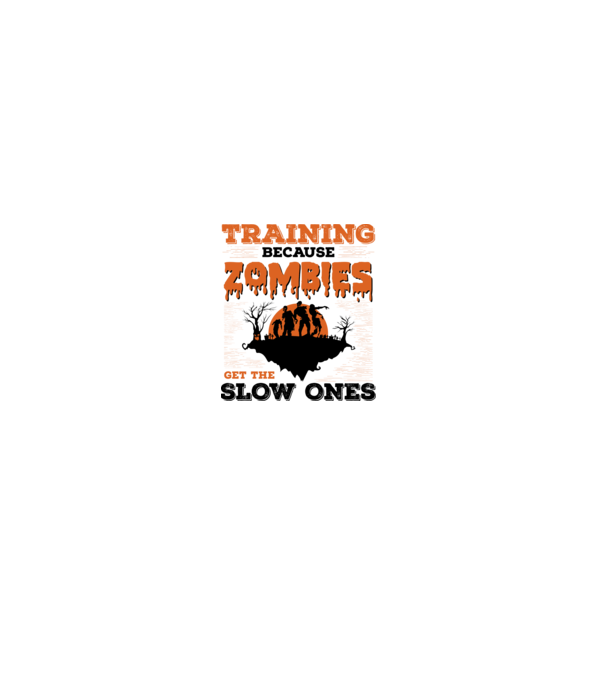 Zombies get the slow ones model gri pe tricou