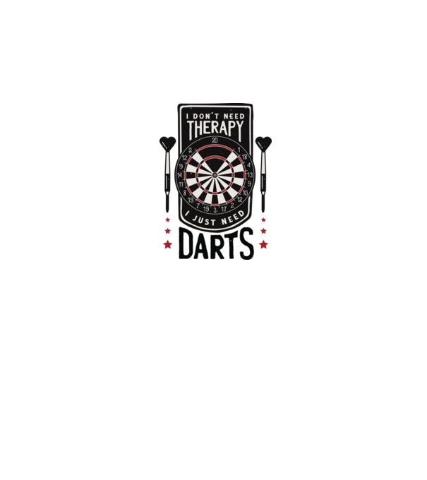 Darts Therapy model roz pe tricou