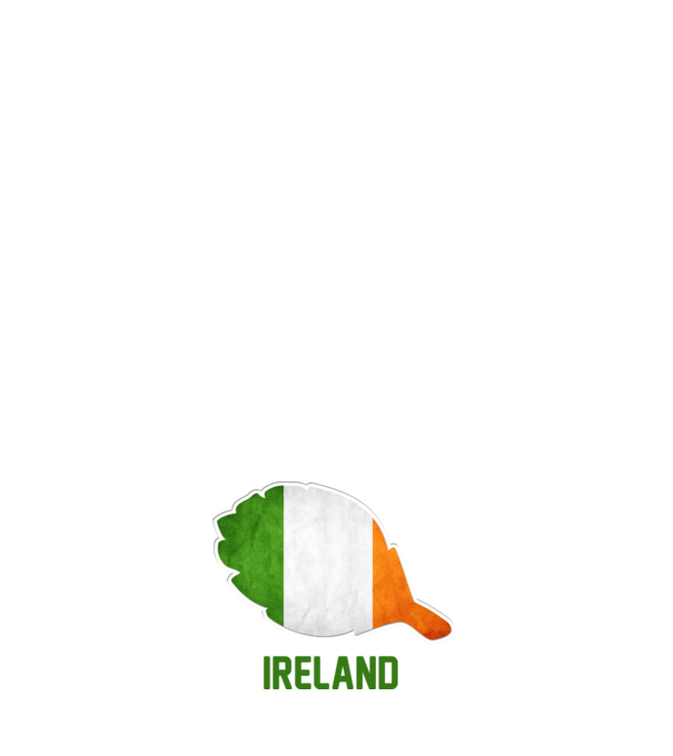 Steag irlandez model roz deschis pe tricou