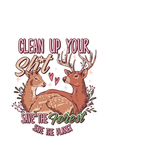 Save the forest model albastru deschis pe tricou