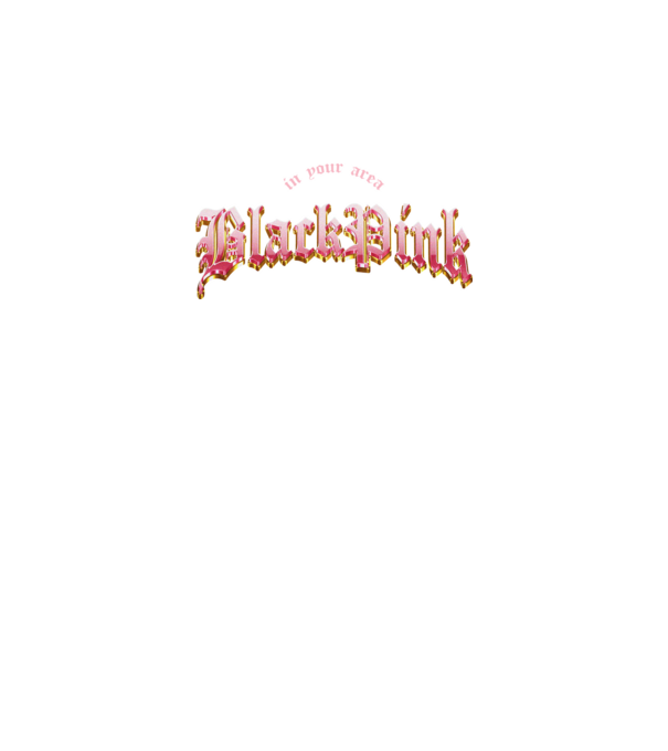 BLACPINK in your area model negru pe tricou