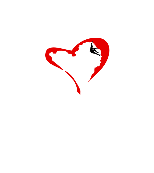 heartclimb model alb pe tricou