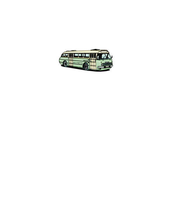 Autobuze model gri pe tricou