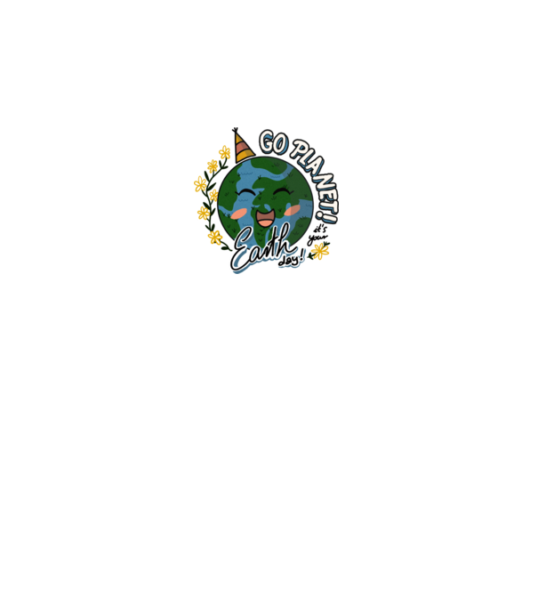 Go planet model alb pe tricou