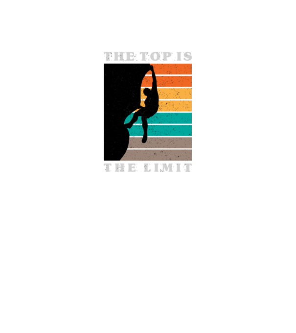 The Top is the limit model negru pe tricou