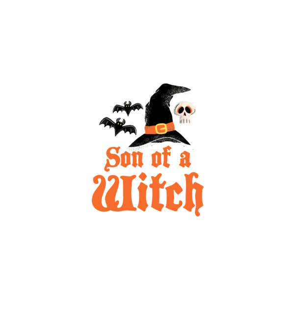 Son of a witch model alb pe tricou