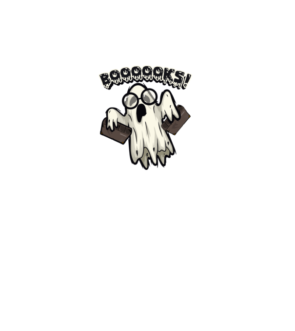 Spooky boookworm model turcoaz pe tricou