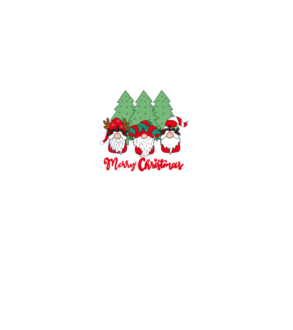 Merry christmas gnomes model gri pe tricou
