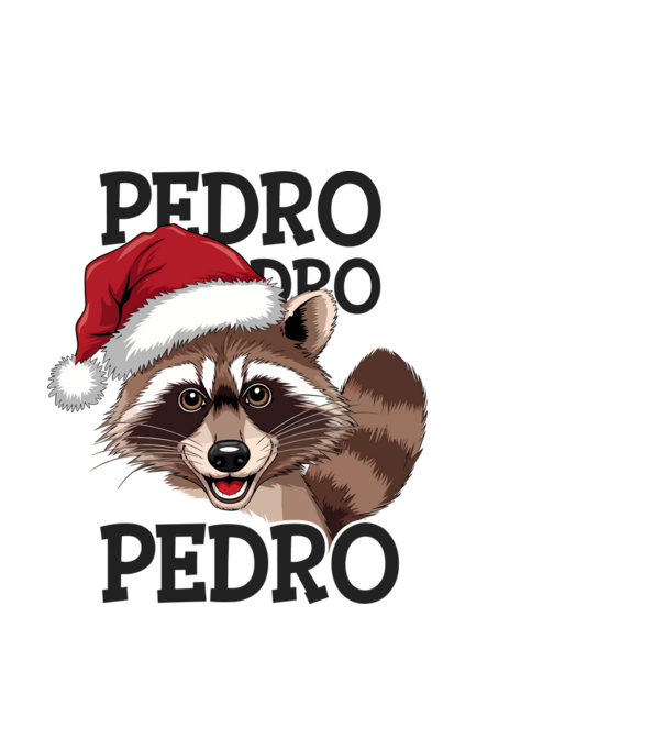 Pedro pedro xmas model negru pe tricou