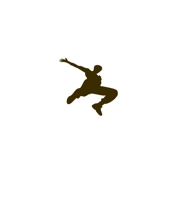 Logo Parkour model gri pe tricou
