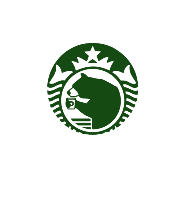 Bear Bucks model alb pe tricou
