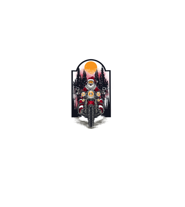 Motor santa model albastru deschis pe tricou