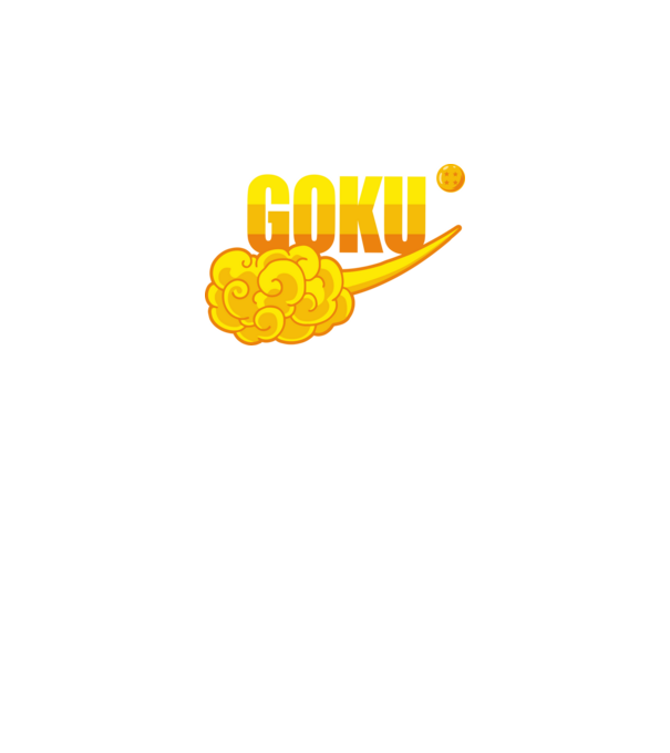 goku cloud model negru pe tricou