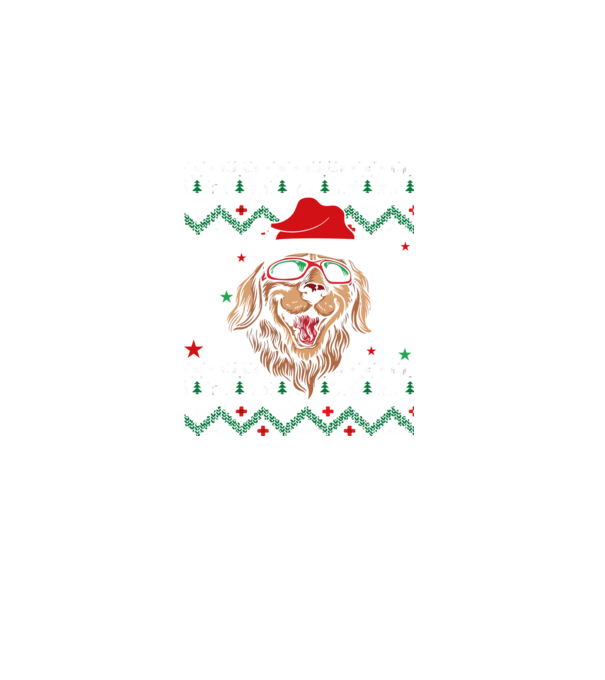 Ugly sweater dog model negru pe tricou