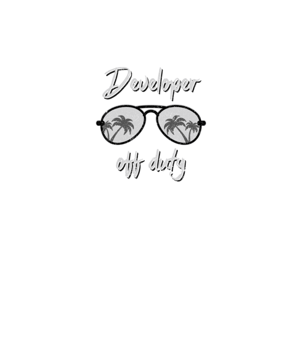 Developer off duty model gri pe tricou