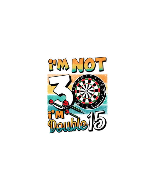 Darts Birthday 30 years old model negru pe tricou