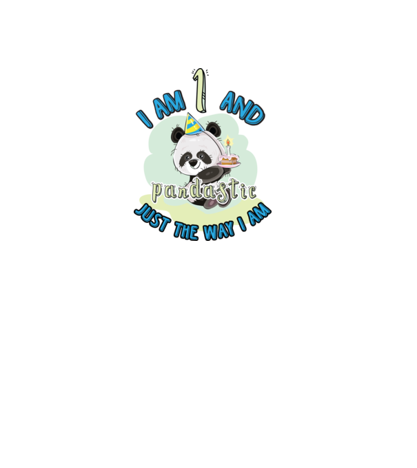 PANDASTIC 1 model alb pe tricou