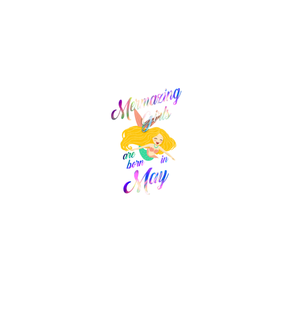 Mermazing girls are born may model negru pe tricou