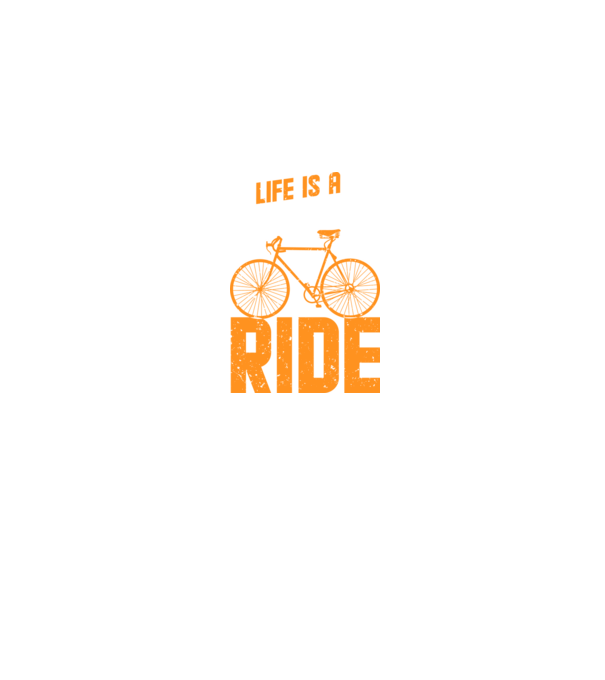 Life is a beautiful ride model albastru jeanși pe tricou