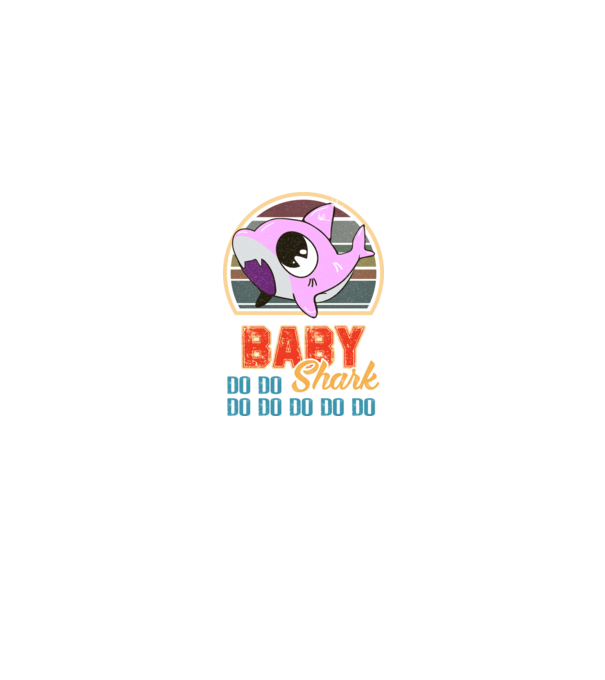 BabyGIRL shark model negru pe tricou