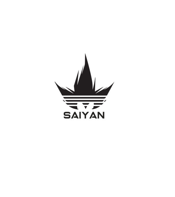 saiyan logo model roz deschis pe tricou