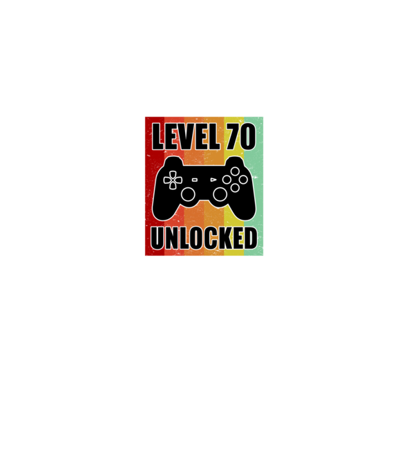 level 70 unlocked retro gamer model negru pe tricou