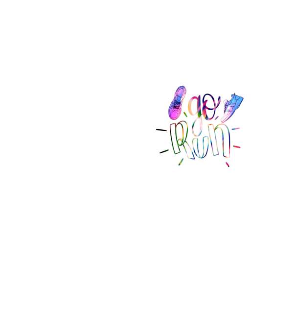 Go run holo model galben neon pe tricou