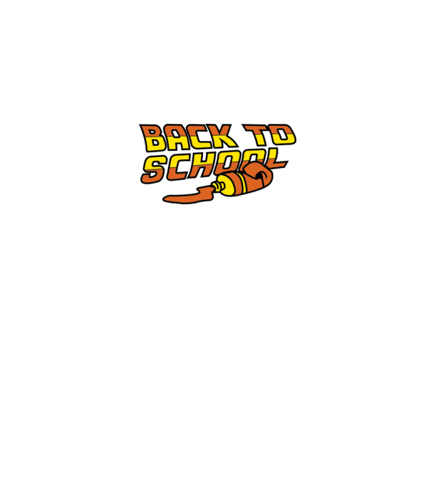 Back to school model negru pe tricou