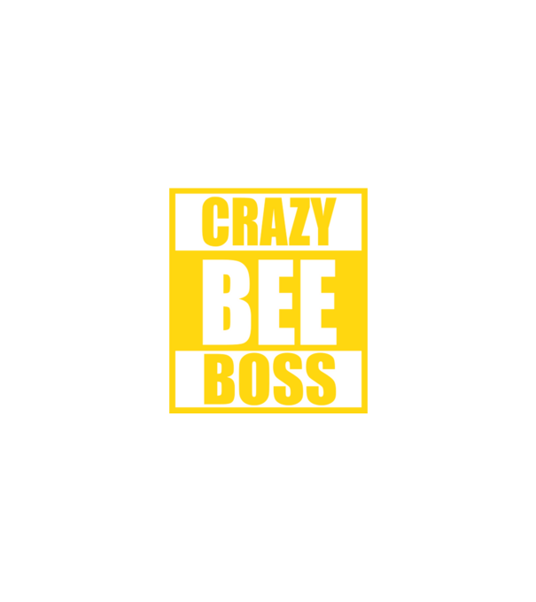 Crazy bee boss model negru pe tricou