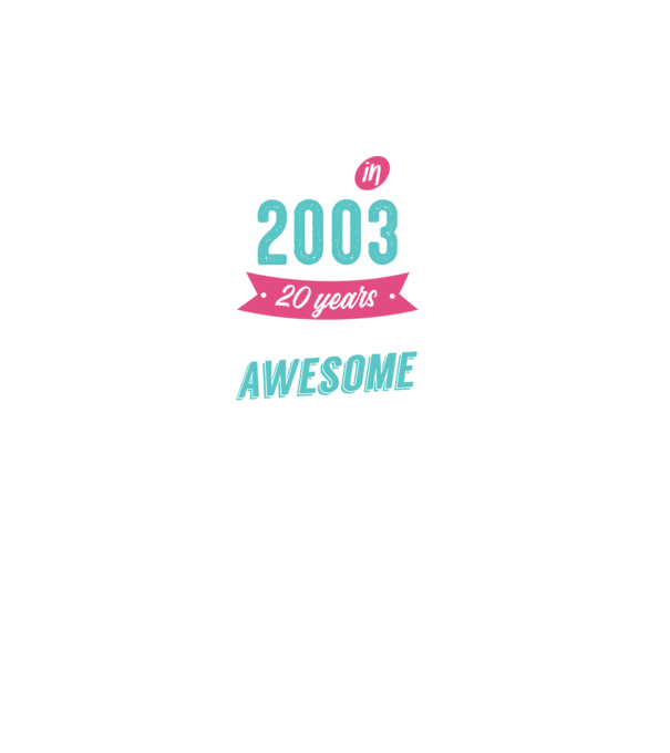 Made in 2003 model negru pe tricou