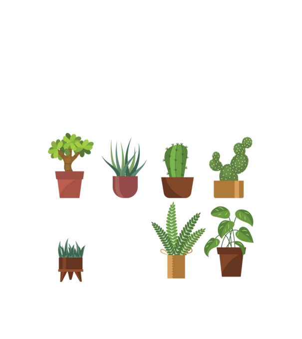 am nevoie doar de plantele astea model alb pe tricou