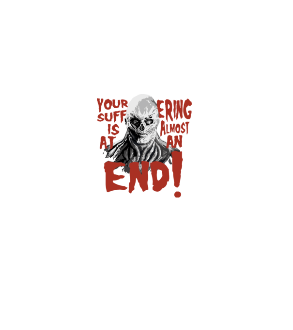 vecna your suffering is almost at an end model negru pe tricou