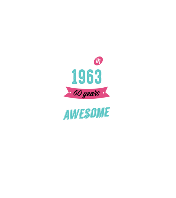 MADE IN 1963 model negru pe tricou