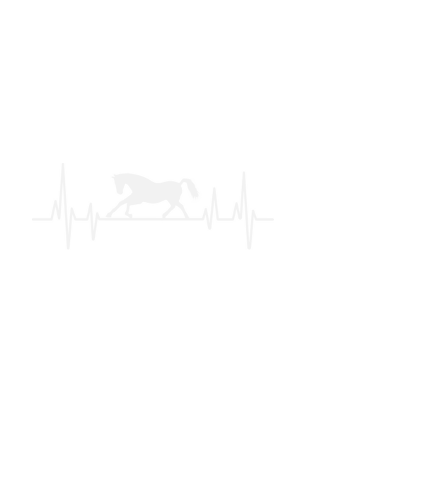 horse heartbeat model alb pe tricou