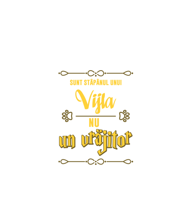 sunt stăpânul unui vijla, nu un vrăjitor model negru pe tricou