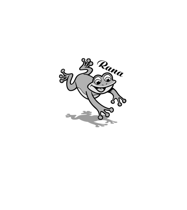 Frog model alb pe tricou