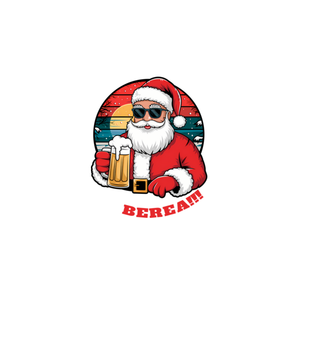 Ho ho ține mi berea! Negru model negru pe tricou