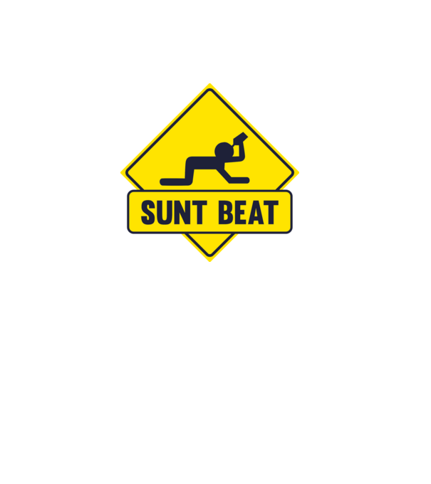 Sunt beat model alb pe tricou