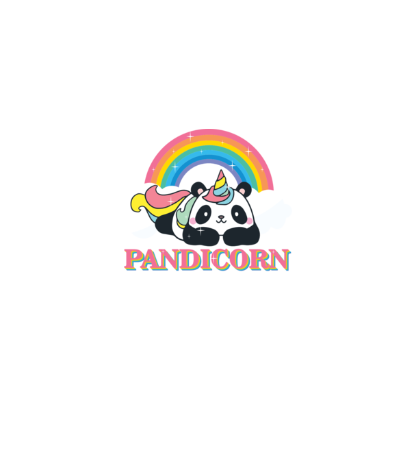 PANDICORN model roz deschis pe tricou