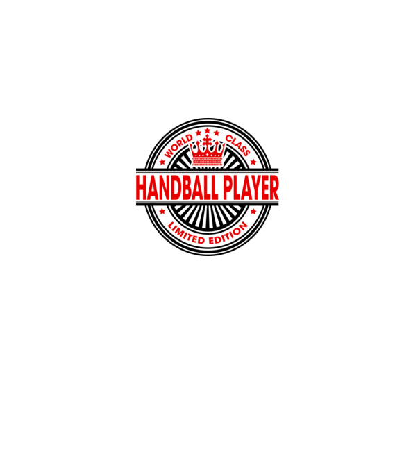 World class HANDBALIST model alb pe tricou