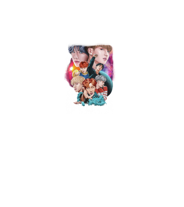 BTS POSTER model negru pe tricou