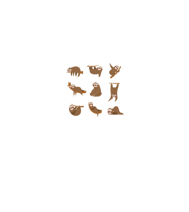 Sloth yoga model albastru jeanși pe tricou
