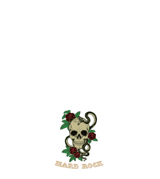Hard Rock 1 model alb pe tricou